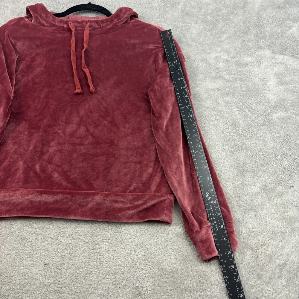 Summersalt Velour Hoodie Womens S Pink Plush Cozy Loungewear Athleisure Comfy - Picture 9 of 14